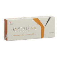 Синолис VA 40/80 раствор гиалуроновой кислоты для внутрисуставных инъекций 1 предварительно заполненный шприц 2 мл